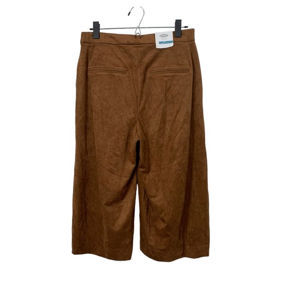 Old Navy Women's Faux Suede Brown Gauchos - Size S - New - Picture 5 of 9